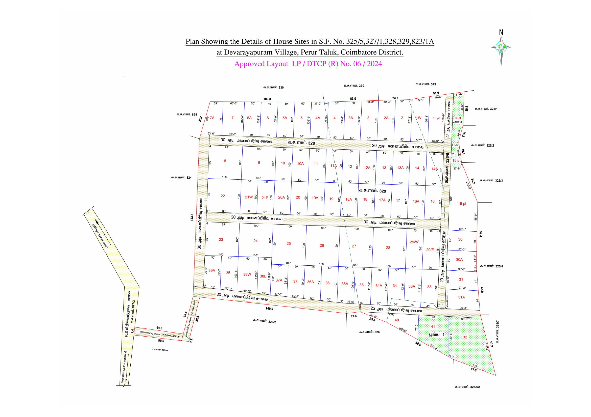 Master plan of the layout — hover a plot to highlight it, click to enquire